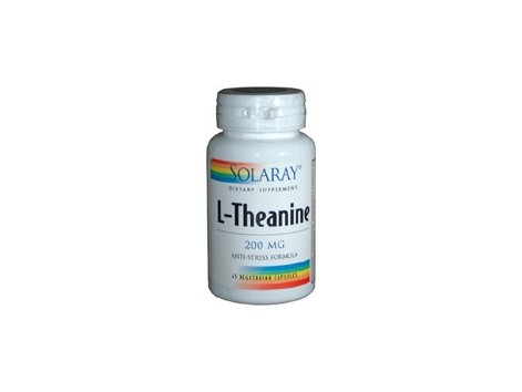 Solaray L-Theanine 200mg. Teanina de Solaray. 45 capsulas