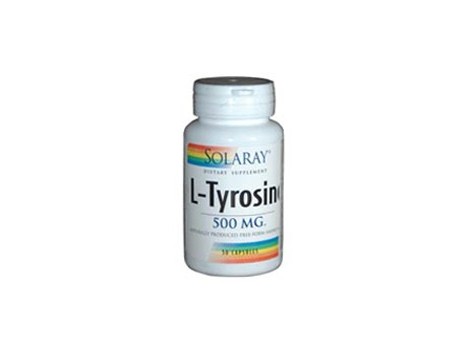 Solaray L-Tyrosine 500mg. Tyrosine Solaray. 50 capsules
