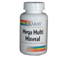 Solaray Mega Multi Mineral 120 capsulas. Solaray