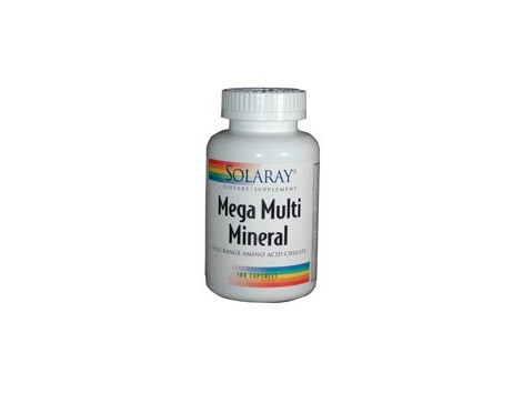 Solaray Mega Multi Mineral 100 capsulas. Solaray