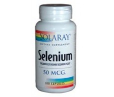 Solaray Selenium 50mcg. Selenio de Solaray. 100 capsulas