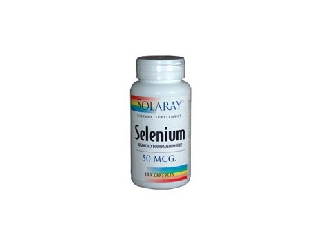 Solaray Selenium 50mcg. Selenio de Solaray. 100 capsulas