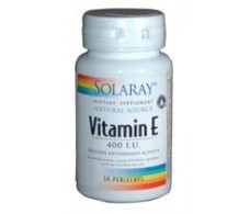 Solaray Vitamin E 400 IU. 50 beads Solaray