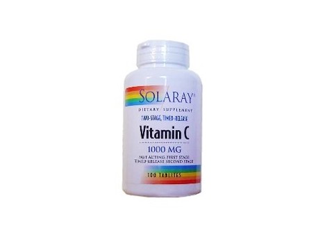 Solaray Vitamin C 1000mg. 100 verschobene Handlungstabletten. So