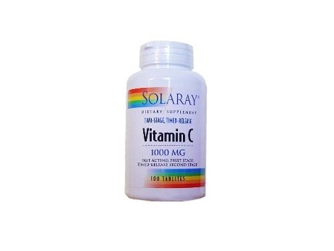 Solaray Vitamina C 1000mg. 100 comprimidos de acción retardada.