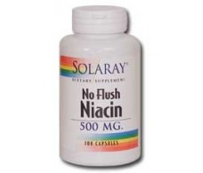 Solaray Niacin o Niacina o Vitamina B3 500mg. 100 capsulas