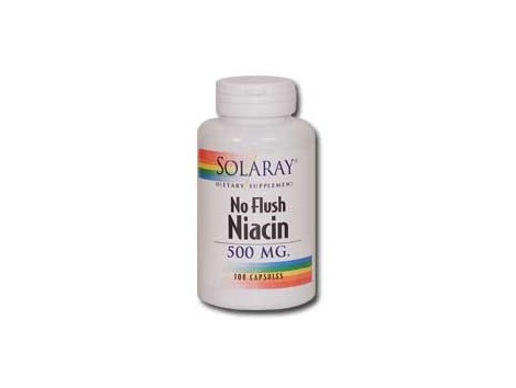 Solaray Niacin or Vitamin B3 or Niacin 500mg. 100 capsules