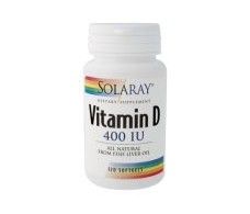 Solaray Dry Vitamin D3 400 IU 120 pearls. Solaray