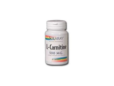 Solaray L-Carnitina 500mg. 30 capsulas. Solaray