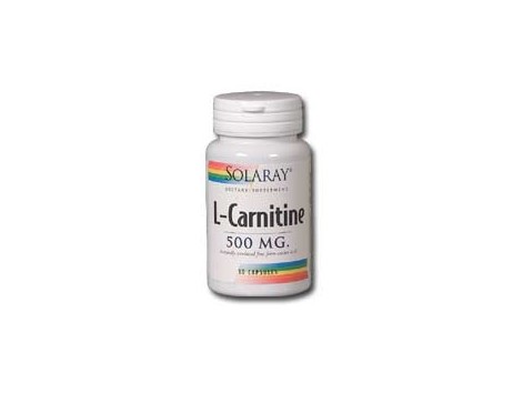 Solaray L-Carnitine 500mg. 30 capsules. Solaray