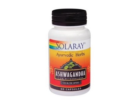 Ashwagandha 470mg Solaray. Ayurveda. 60 capsules. Solaray