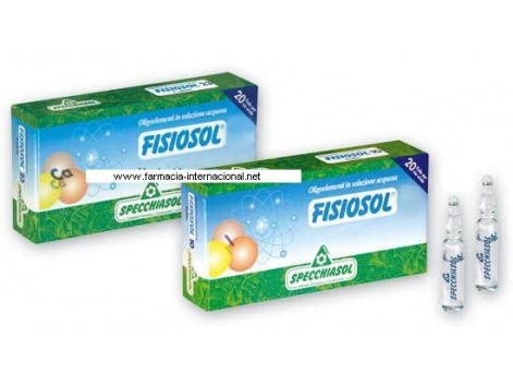 Fisiosol 11 Fluorverbindungen. 20 Blasen von 2ml. Specchiasol