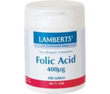 Lamberts Acido Folico 400mcg. 100 comprimidos. Lamberts