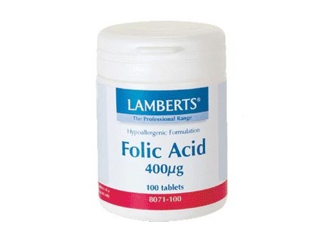 Lamberts Acido Folico 400mcg. 100 comprimidos. Lamberts