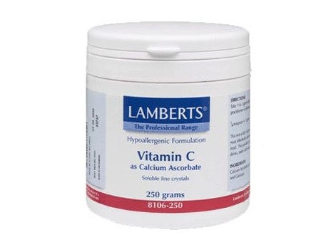 Lamberts Vitamin C als Kalzium Ascorbate. Kristalle 250gr. Lambe