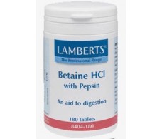 Lamberts Betaine HCI with Pepsin 180 tablets. Lamberts