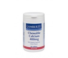 Lamberts Calcio Masticable 400mg. 60 comprimidos. Lamberts