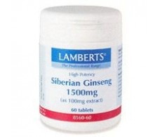 Lamberts Ginseng Siberiano o Eleuterococo 1500mg. 60 capsulas. L