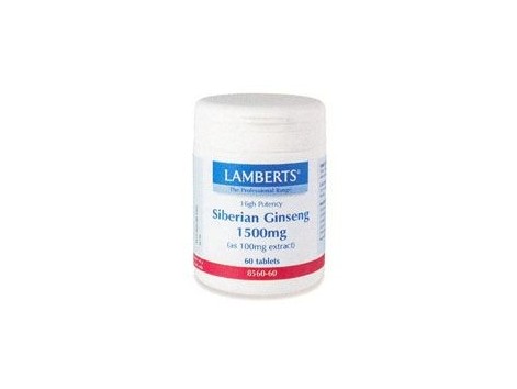 Lamberts Ginseng Siberiano o Eleuterococo 1500mg. 60 capsulas. L