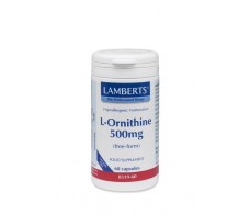 Lamberts L Ornitina HCI 500mg. 60 capsulas. Lamberts