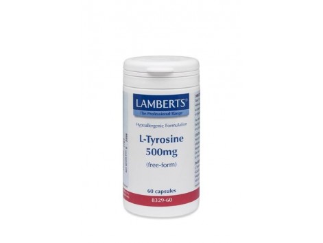 Lamberts L-Tyrosine 500mg. 60 capsules