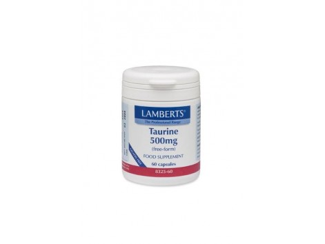 Lamberts Taurina 500mg. 60 capsulas. Lamberts