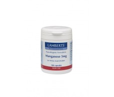 Lamberts Manganeso aminoquelado 5mg. 100 capsulas. Lamberts