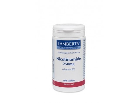 Lamberts Nicotinamide (Vitamin B3) 250mg. 100 tablets