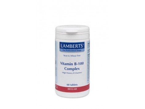 Lamberts Vitamina B 100 Complex 60 comprimidos. Lamberts