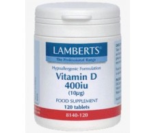 Lamberts Vitamin D 400ui. 120 tablets