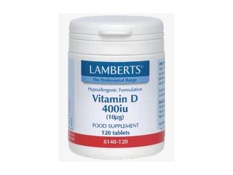 Lamberts Vitamina D 400ui. 120 comprimidos. Lamberts
