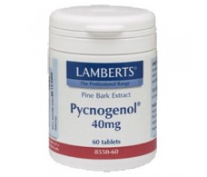 Lamberts Pycnogenol 40mg. 60 capsulas. Extracto de Pino Bark
