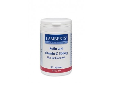 Lamberts Rutina + Vitamina C + Bioflavonoides 90 capsulas. Lambe