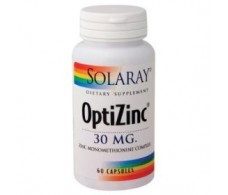 Solaray Optizinc 30mg. (Zn + B6). Solaray. 60 Caps