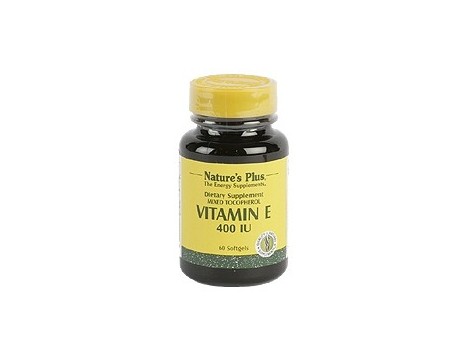 Nature´s Plus Vitamin E 400 UI  60 pearls. Natures Plus