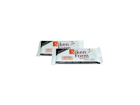 Siken Form black Swiss chocolate biscuit. Box of 32 units