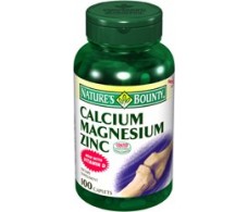Nature's Bounty Calcium, Magnesium and Zinc 100 tablets