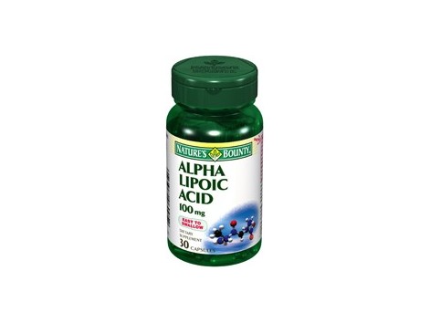 Nature's Bounty alpha lipoic acid 100mg. 30 capsules