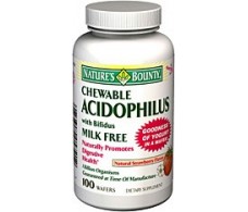 Nature´s Bounty Acidophilus con bífidos 100 comprimidos masticab