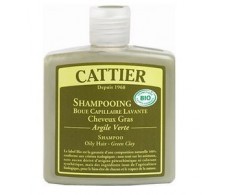 Cattier Clay Hair Shampoo Fatty-grün 250 ml