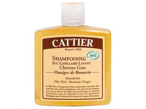 Cattier champú para cabello graso al Vinagre de romero 250ml.