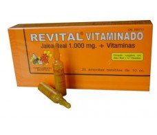 Revital Vitamins. Royal Jelly 1000mg.+ Vitamins. 20 ampoules