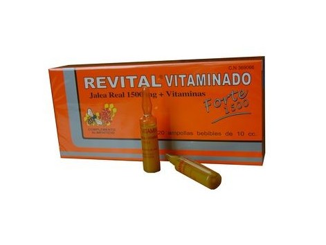 Revital vitaminado Forte 1500. 20 ampollas