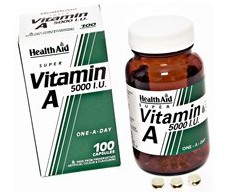 Health Aid Vitamin A 5000 IU vitamin D 400UI. 100 capsules