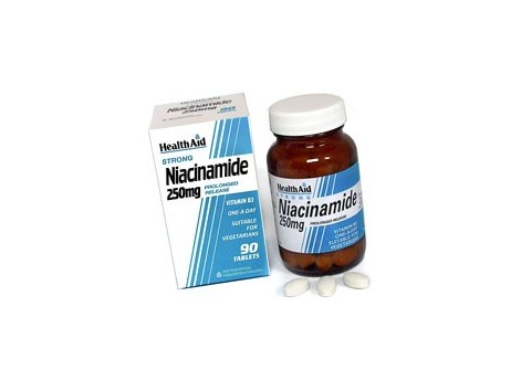 Health Aid Vitamina B3 o Niacinamida 250mg. 90 comprimidos