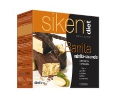 Siken Diet Vanilla and caramel bars. 5 bars