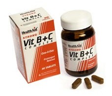 Health Aid Complejo de vitaminas B+C. 30 comprimidos