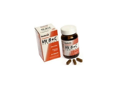 Health Aid Complejo de vitaminas B+C. 30 comprimidos