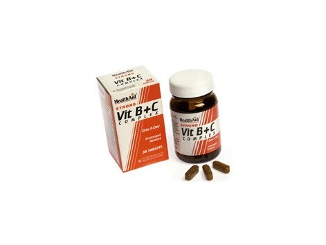 Health Aid Strong Vit B+C Complex - Prolonged Release Tablets 30