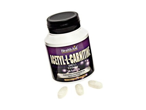 Health Aid Acetil-L-Carnitina 550mg. 30 comprimidos